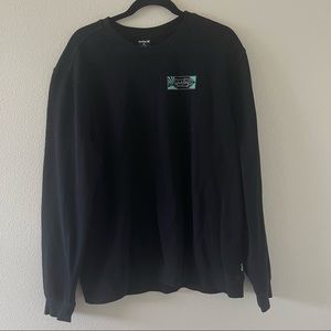 Hurley Mens Black Crewneck Sweatshirt Size XL